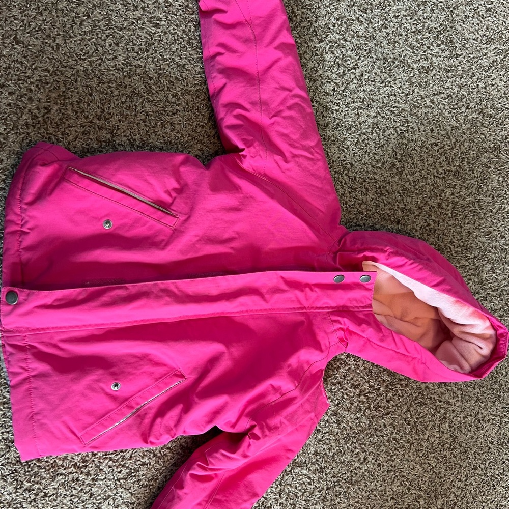 London Fog Bright Pink Girls' Hooded Raincoat